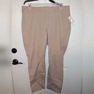 Old Navy Pixie Pants High Rise Ankle, size 18, Tan